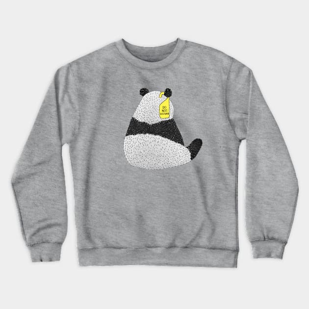 Lonely Panda Crewneck Sweatshirt by martinascott